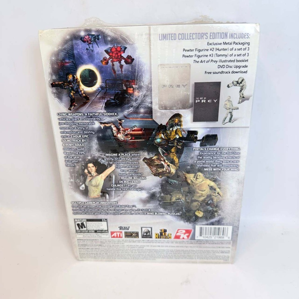 Prey Limited Collector's Edition PC 2006 Sealed New Metal Tin Pewter Figures - Picture 4 of 7